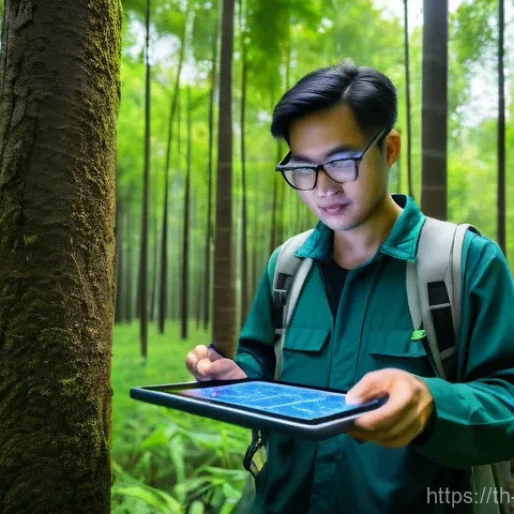 탄소 격리 식재의 성공적인 모델링 기법 - **AI-Powered Reforestation Planning in Thailand:**
"A vibrant, high-detail, realistic image capt...